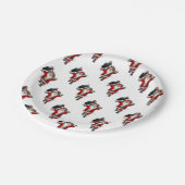 Sweet Santa Claus Lieben Ravens Pappteller (Schrägansicht)