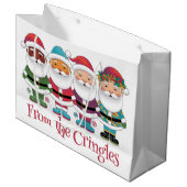 Sweet Santas Große Geschenktüte (Vorderseite Schrägansicht)