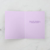 Sweet Sassy 16 Geburtstag Lila Inspirivity Karte (Innenseite)