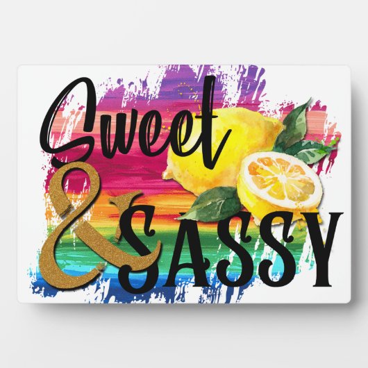 Sweet & Sassy Fotoplatte (Vorderseite)