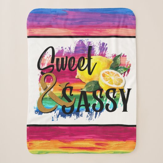 Sweet & Sassy Sherpadecke (Vorderseite)