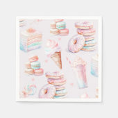 Sweet sassy und sechs Pastel-Süßigkeiten zum Gebur Serviette (Vorderseite)