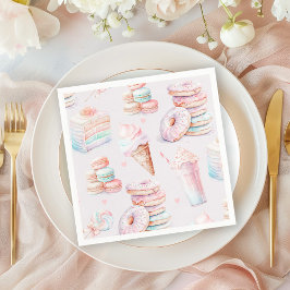 Sweet sassy und sechs Pastel-Süßigkeiten zum Gebur Serviette