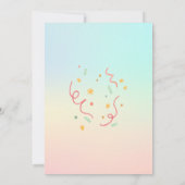 Sweet Sassy und Seven Candy Birthday Einladung (Rückseite)