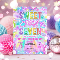 Sweet Sassy und Sieben Neon Glow 7. Geburtstagspar