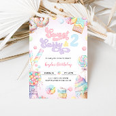 Sweet Sassy und ZWEI Girls Candy Zweiter Geburtsta Einladung