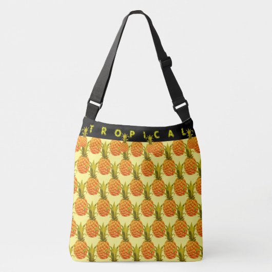 Sweet & Savvy Ananas Karry-all Tote Bag Tragetaschen Mit Langen Trägern (Vorderseite)