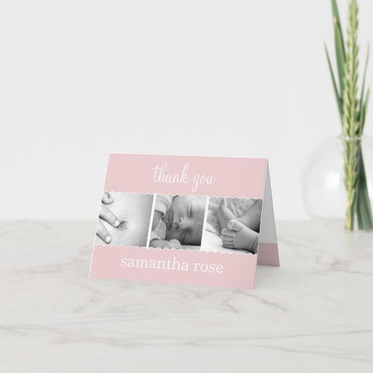 Sweet Scallops Baby Danke Karte (Vorderseite)