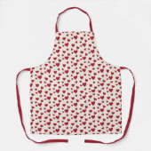 Sweet Scatter Hearts - Cream & Red Schürze (Vorderseite)