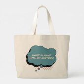 Sweet Schwestern Liebe Shopping Tote Bag Jumbo Stoffbeutel (Rückseite)