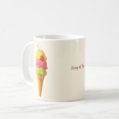 Sweet Scoop Style - Personalisiertes Ice Creme Des Kaffeetasse (Vorderseite Links)