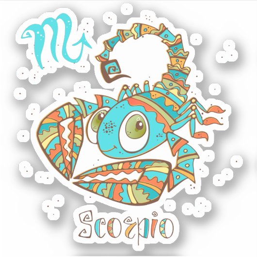 Sweet Scorpio Scorpion Aufkleber (Vorderseite)