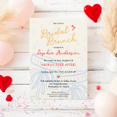 Sweet Script Coquette Bow Brautparty Brunch Einladung