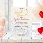 Sweet Script Coquette Bow Brautparty Brunch Einladung