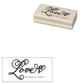 Sweet Script Liebe Vielen Dank mit Ihrem Text Gummistempel (Stempel)