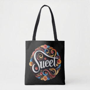 Sweet Script Typografie Tasche