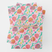 Sweet Seashells Hübsch rosa Muster Geschenkpapier Set (Beispiel)