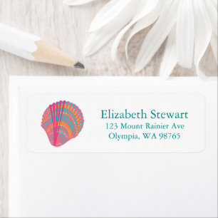 Sweet Seashells Pink Blue CUSTOM Mailing