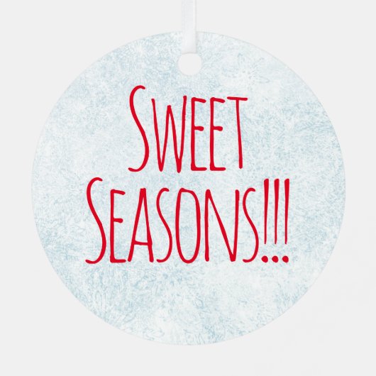 Sweet Seasons Peppermint Narwhal Ornament Aus Metall (Rückseite)