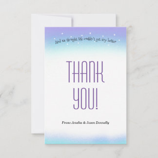 Sweet Sentiment Baby Dusche Danke Karte