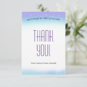 Sweet Sentiment Baby Dusche Danke Karte (Stehend Vorderseite)