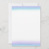 Sweet Sentiment Baby Dusche Einladung (Rückseite)