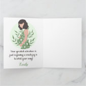 Sweet Sentimental Baby Message for Erwartete Mama Karte (Innenseite)