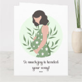 Sweet Sentimental Baby Message for Erwartete Mama Karte (Rückseite)