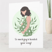 Sweet Sentimental Baby Message for Erwartete Mama Karte (Vorderseite)