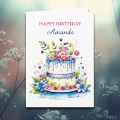 Sweet Sentimental Personalisiert Geburtstag für si Karte