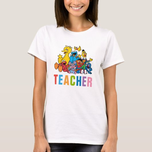 Sweet Sesame Street Pals Teacher T-Shirt (Vorderseite)