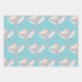 Sweet Shark Baby Dusche Packpapier Blatt Set (Vorderseite)