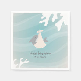 Sweet Shark Baby Dusche Serviette