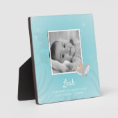 Sweet Shark Baby Foto Easel Plaque Fotoplatte (Vorderseite)