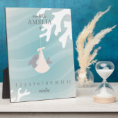 Sweet Shark Baby Milestone Fotoplatte (Seite)