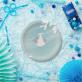 Sweet Shark Baby Showee Pappteller (Party)