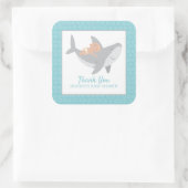 Sweet Shark Baby ShowSquare Aufkleber (Tasche)