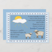 Sweet Sheep Baby Dusche Einladung (Vorne/Hinten)