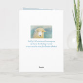 Sweet Sheep Birthday Karte (Rückseite)