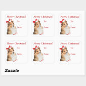 Sweet Sheltie Weihnachtsgeschenke Stickers (Blatt)