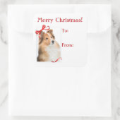 Sweet Sheltie Weihnachtsgeschenke Stickers (Tasche)