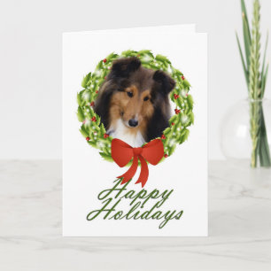 Sweet Sheltie Xmas Card Feiertagskarte
