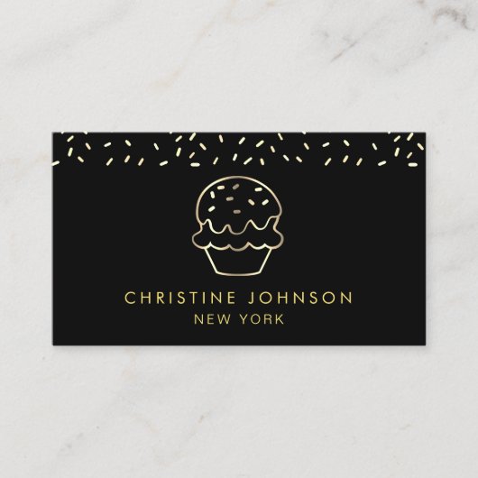 sweet shop logo visitenkarte (Vorderseite)