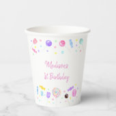 Sweet Shop Lollipop Candy Birthday Pappbecher (Vorderseite)