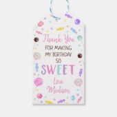 Sweet Shop Lollipop Candy Birthday Vielen Dank Geschenkanhänger (Vorderseite)