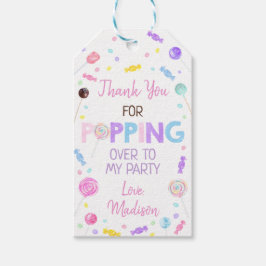 Sweet Shop Lollipop Candy Birthday Vielen Dank Geschenkanhänger