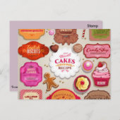 Sweet Shop Postkarten (Vorne/Hinten)