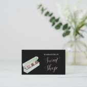 Sweet Shop QR Code Business Card Visitenkarte (Stehend Vorderseite)