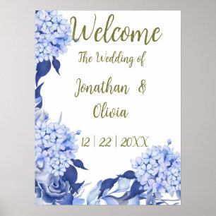 Sweet Shower Spring lila Floral Wedding Poster