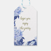 Sweet Shower Spring purple Floral Wedding Geschenkanhänger (Rückseite)